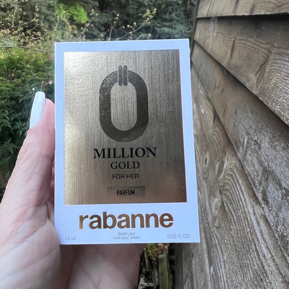 rabanne 1 Million Gold For Her Parfum Fragrance Sample Vial NWT